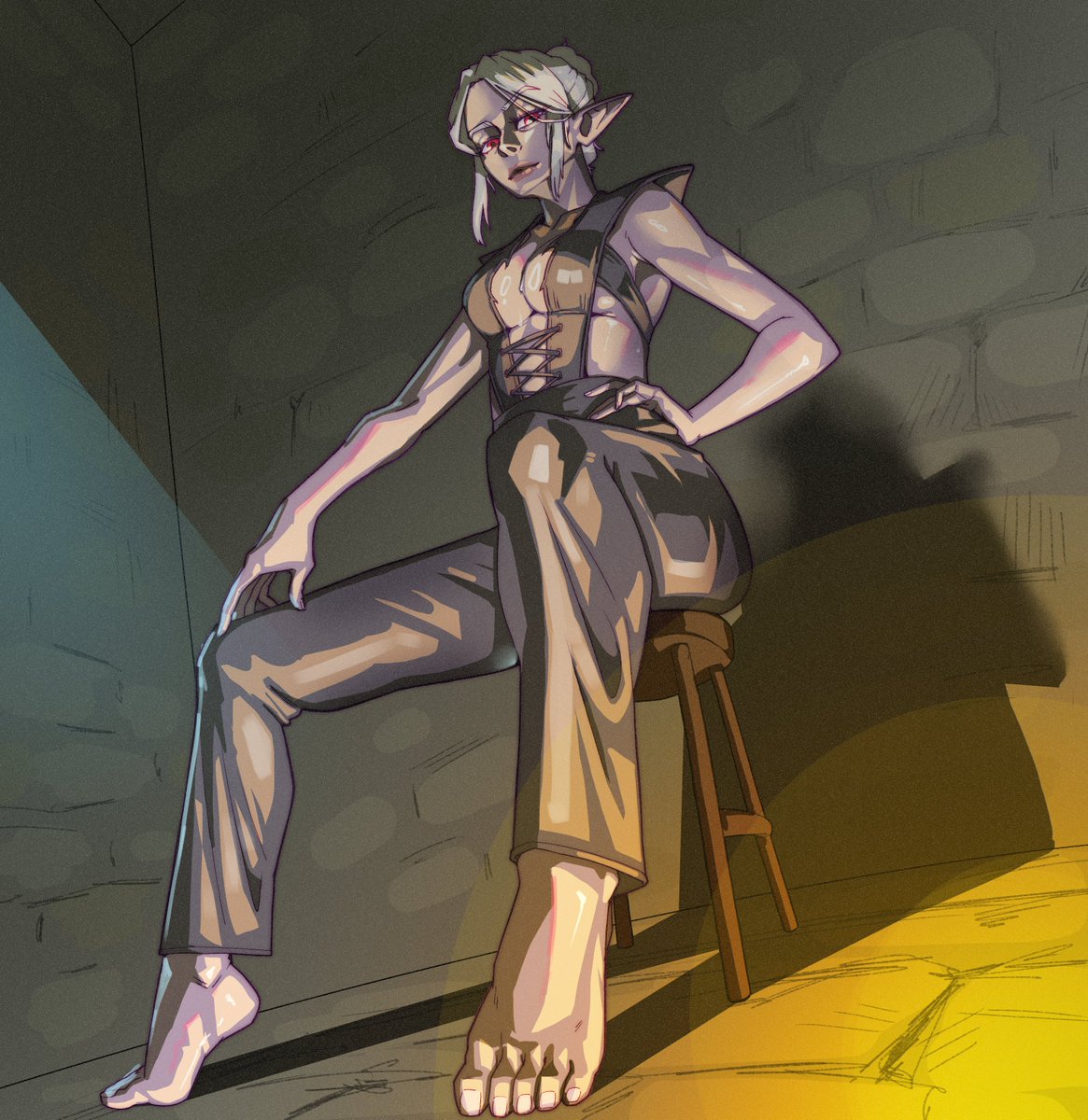 TemchoArt's tweet photo. #BG3 #Minthara 
Hot Drow mommy is a lot better than some random tieflings that you don't know ... https://t.co/VLnEcM9N22