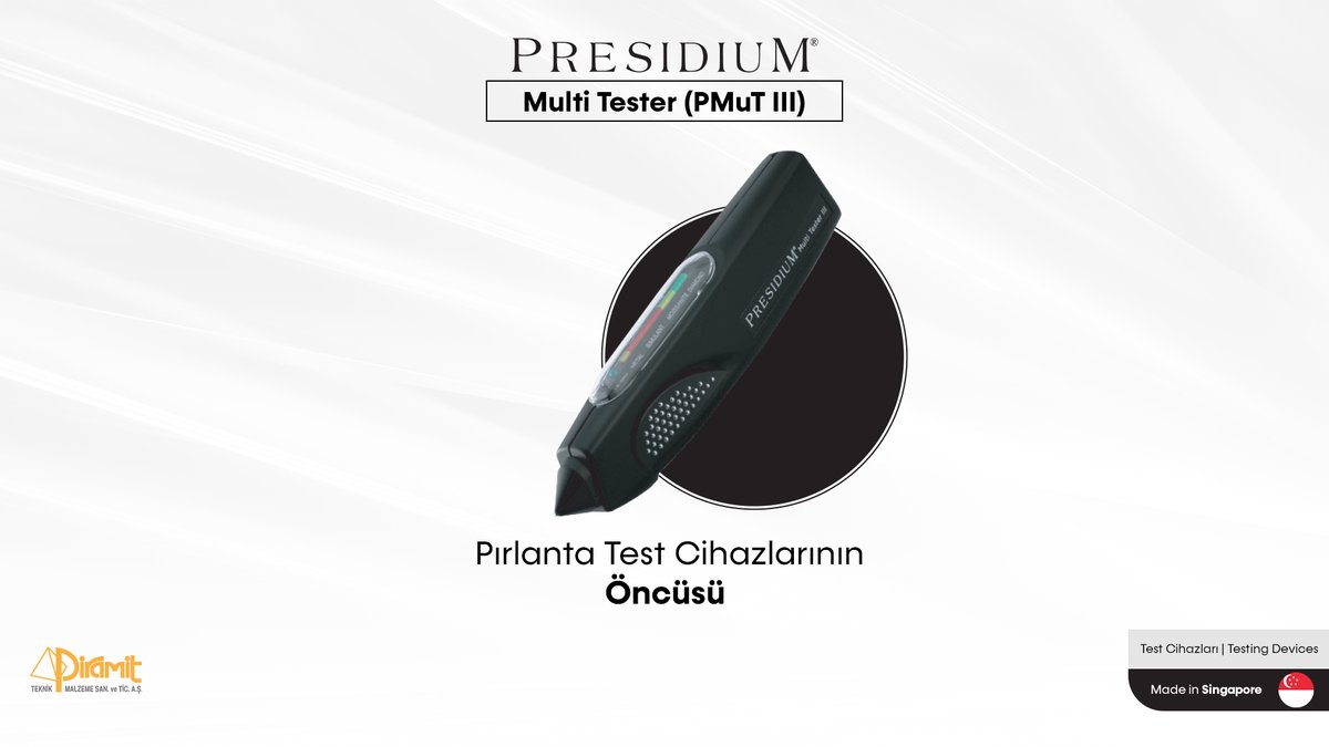 PiramitTeknik's tweet photo. Ergonomik tasarımı ve 180 derece çok yönlü LED ekranıyla Presidium PMuT III, her testte mükemmel sonuçlar sunar.

#piramtek #piramit #PiramitTeknik #elmas #renklitaş #presidium #multitester #testcihazı #testingdevice #diamondtester #moissanitedetection #precisiontesting https://t.co/BgyU85jsAU