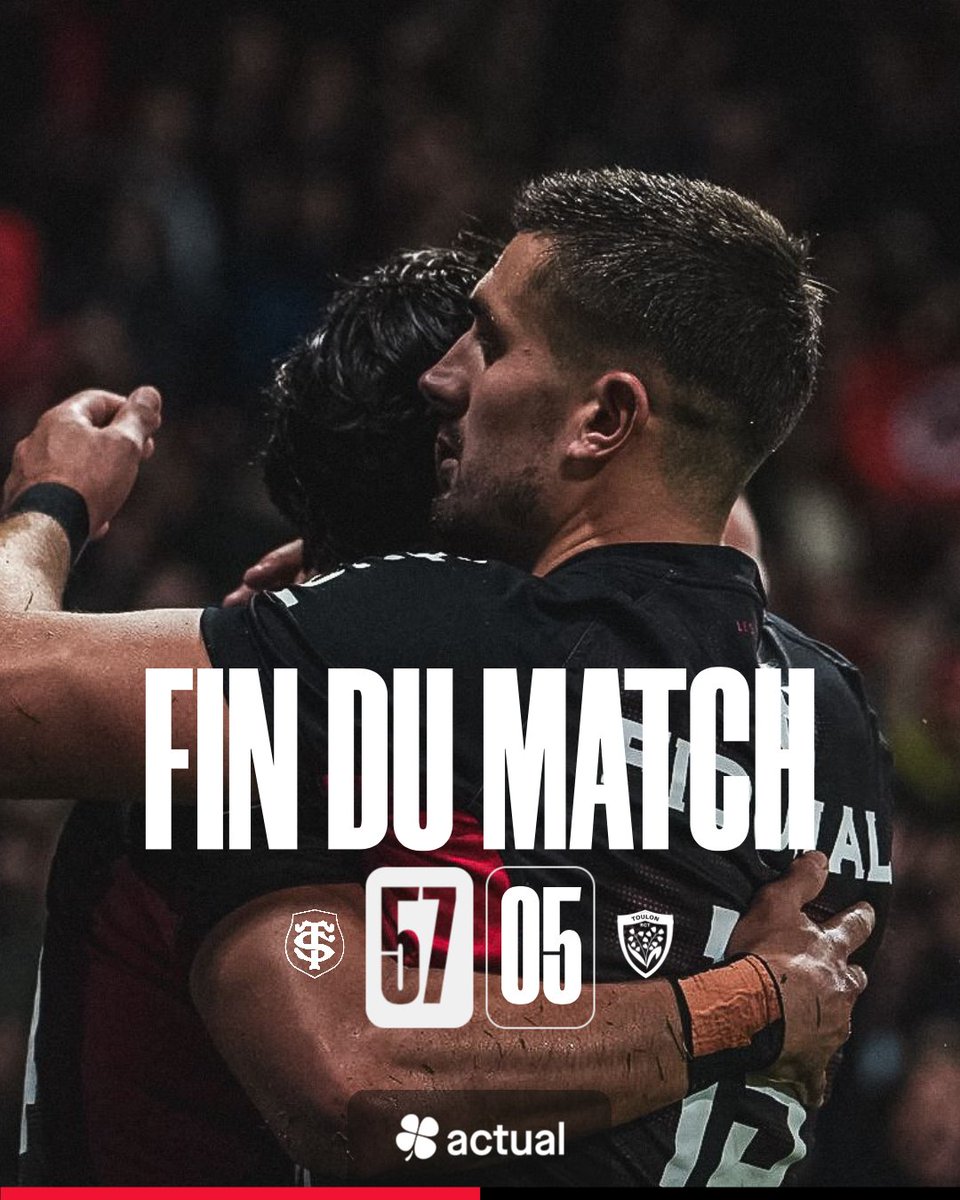 VICTOIRE 🤩

Nos Stadistes de la 𝒗𝒊𝒍𝒍𝒆 𝒓𝒐𝒔𝒆 s'imposent avec le bonus offensif face au RCT ❤️🖤