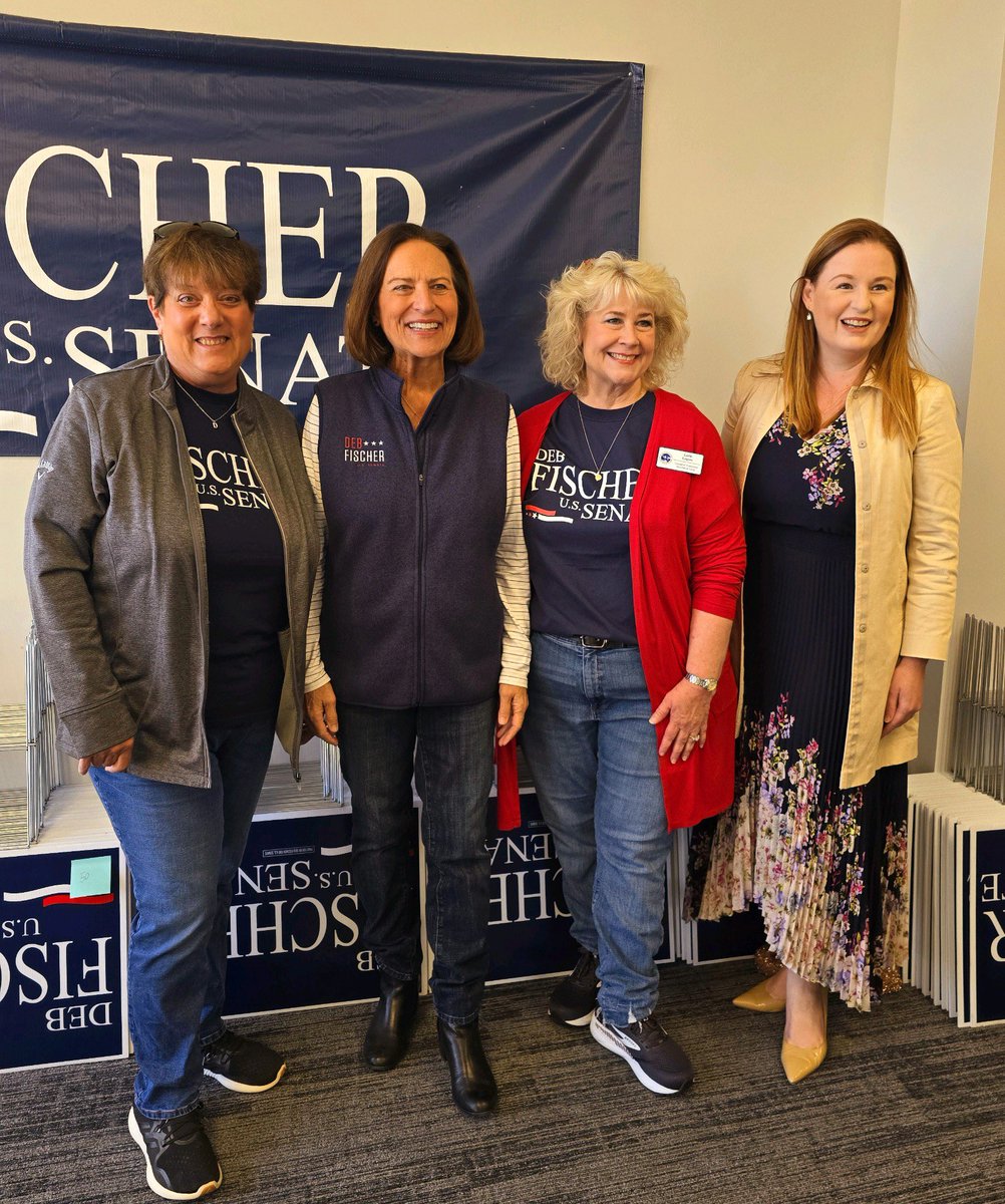 DebforNebraska's tweet photo. Thank you to the Nebraska and South Dakota Republican Women for joining us for our Day of Action today! I appreciate all of your help through the final stretch! https://t.co/2nSMYpvuIX