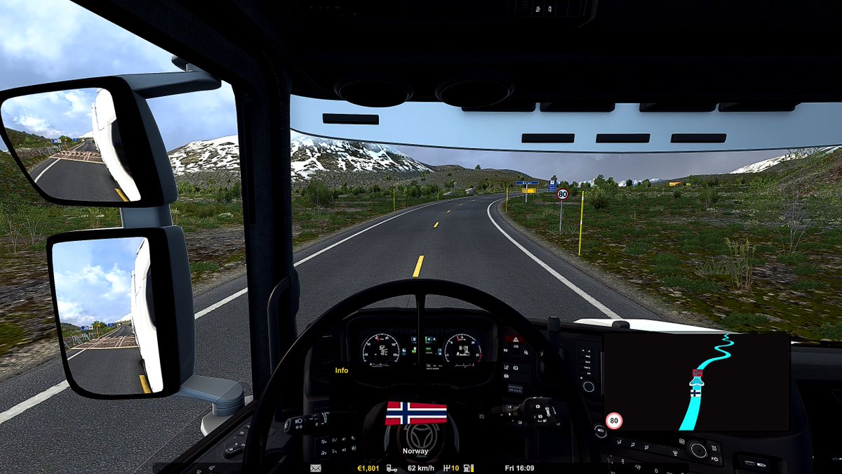 Aussie_Bushman's tweet photo. Good Morning to all you truckers out there,
Southern Finland to Lapland in Northern Noway in my "Polar Express" Scania T Series "Torpedo" by Jon Ruda Mods.
#scania #bestcommunityever #eurotrucksimulator2 #jonruda #virtualphotography #vpnetwork https://t.co/HA1c5W4KdT