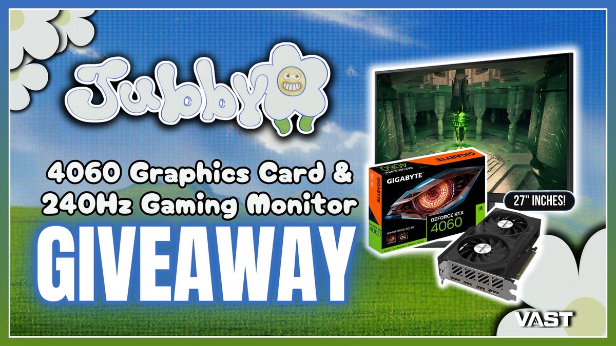 VastGG's tweet image. RTX 4060 &amp;amp; 240Hz Monitor Giveaway!

To enter, perform these tasks via the link below:

🔁  Retweet + Like        

✅  Follow: @jubbyirl + @VastGG

Enter Here: tinyurl.com/Vast-Jubby