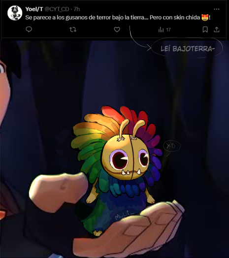 MiuLit_'s tweet photo. https://t.co/fDuDpgnL82

Mi dislexia hizo que leyera "BajoTerra", mi imaginación creó el resto 
// 
My dyslexia made me read "BajoTerra", my imagination created the rest

#PoppyPlaytime #PoppyPlaytimeChapter4 #Yarnaby https://t.co/KE65VFl1wm