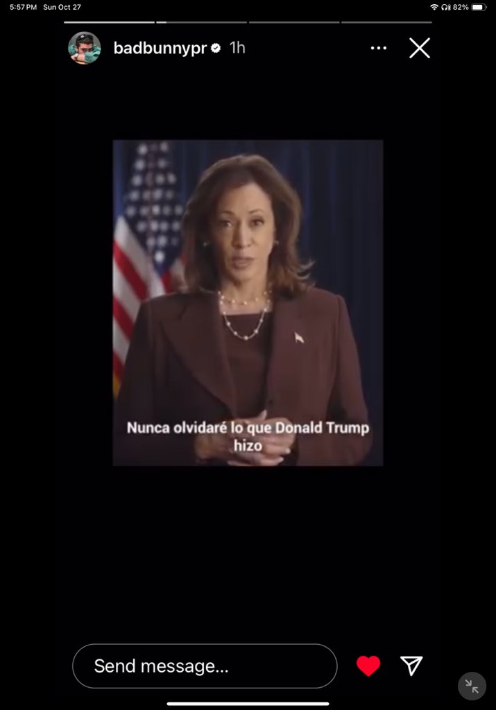 Fuck around and find out.

After Trump rally speaker calls Puerto Rico a “floating island of garbage”, #BadBunny weighs-in, sharing <a href="/KamalaHarris/">Kamala Harris</a> proposal for 🇵🇷 with his 45 MM followers.

Gracias, Benito. Mil, mil gracias por defender a tu isla y la dignidad de tu gente. ¡Wepa!