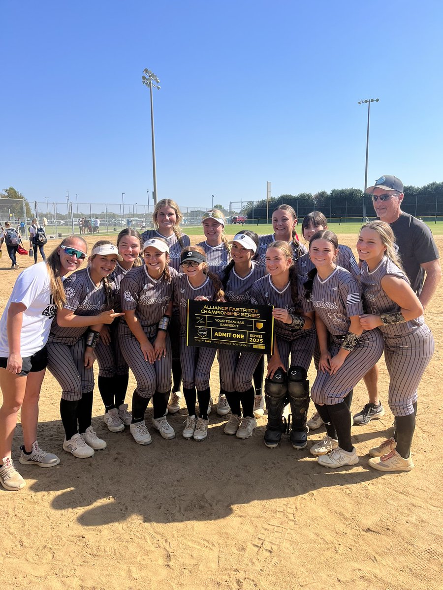 Bombers Gold 16u ArkLaTex - CHAFFIN (@bomberchaffin) on Twitter photo The Last 16u Bomber team standing for these 15 year olds at alliance super cup in Plano Texas. Punched our ticket to <a href="/thealliancefp/">The Alliance Fastpitch</a> nationals in Indiana 2025 with a top 8 finish. Hell of a weekend vs the best of the best .
#DontLetMeGetHot
<a href="/toddchaffin65/">Todd Chaffin</a> <a href="/EasomCaroline/">Caroline Easom</a> The Last 16u Bomber team standing for these 15 year olds at alliance super cup in Plano Texas. Punched our ticket to <a href="/thealliancefp/">The Alliance Fastpitch</a> nationals in Indiana 2025 with a top 8 finish. Hell of a weekend vs the best of the best .
#DontLetMeGetHot
<a href="/toddchaffin65/">Todd Chaffin</a> <a href="/EasomCaroline/">Caroline Easom</a>