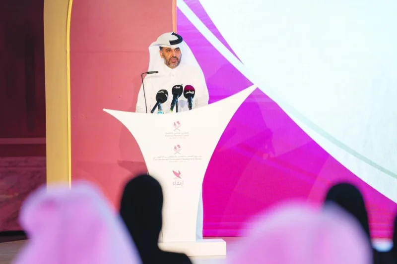 GulfTimes_QATAR's tweet photo. President of the Civil Service and Government Development Bureau (CGB) and Secretary-General of the National Planning Council, Abdulaziz bin Nasser bin Mubarak al-Khalifa on Sunday launched the inaugural edition of the ‘#Irtiqa’ programme. @CGBQATAR
https://t.co/BKzNEtZfH5 https://t.co/qUtyZpf5G3
