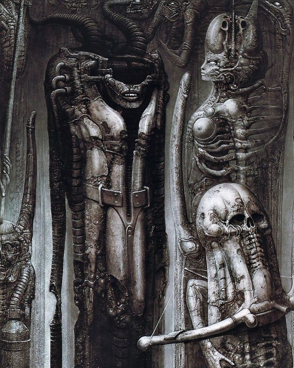 Biomechanoid III by H.R. Giger (1974)