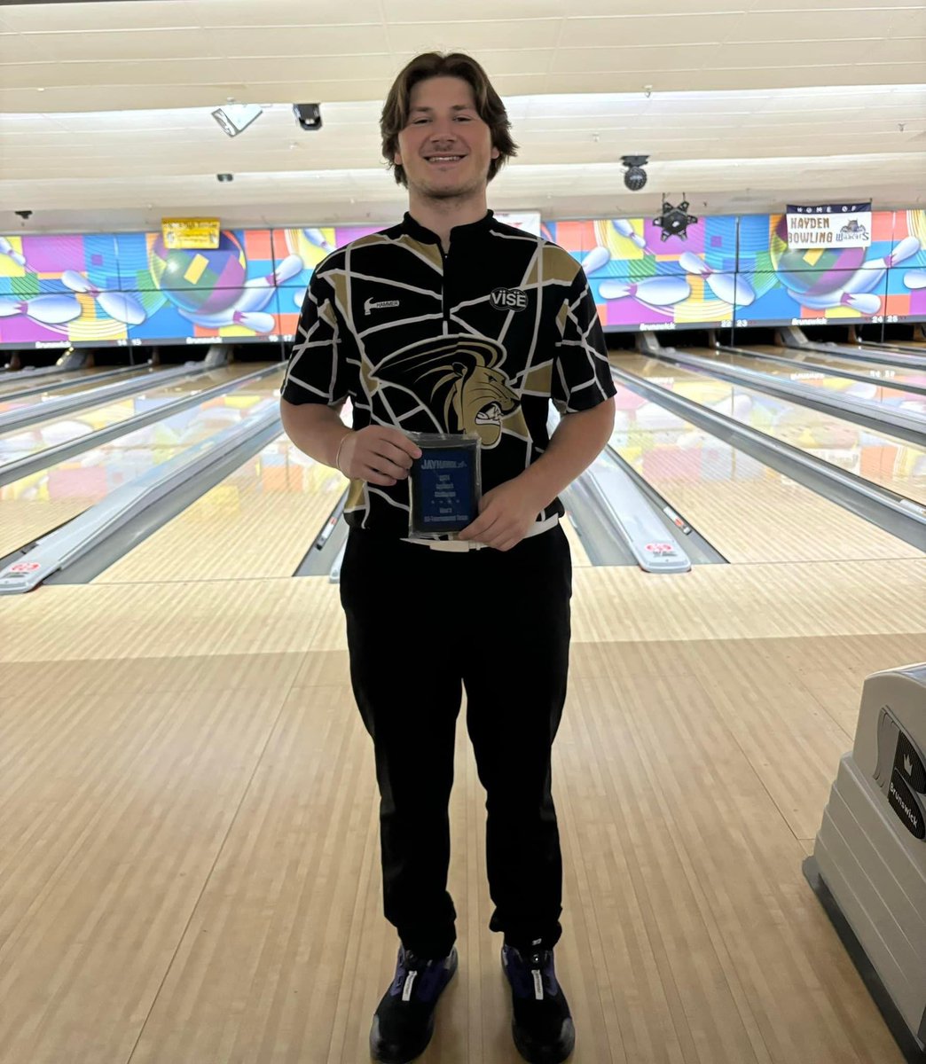 JayhawkViking's tweet photo. Mike had a great weekend at the Jayhawk Collegiate in Topeka…he bowled 269, 190, 188, 218 and 255.  Made the all-tournament team finishing 2nd https://t.co/YBMqLTRQ2G