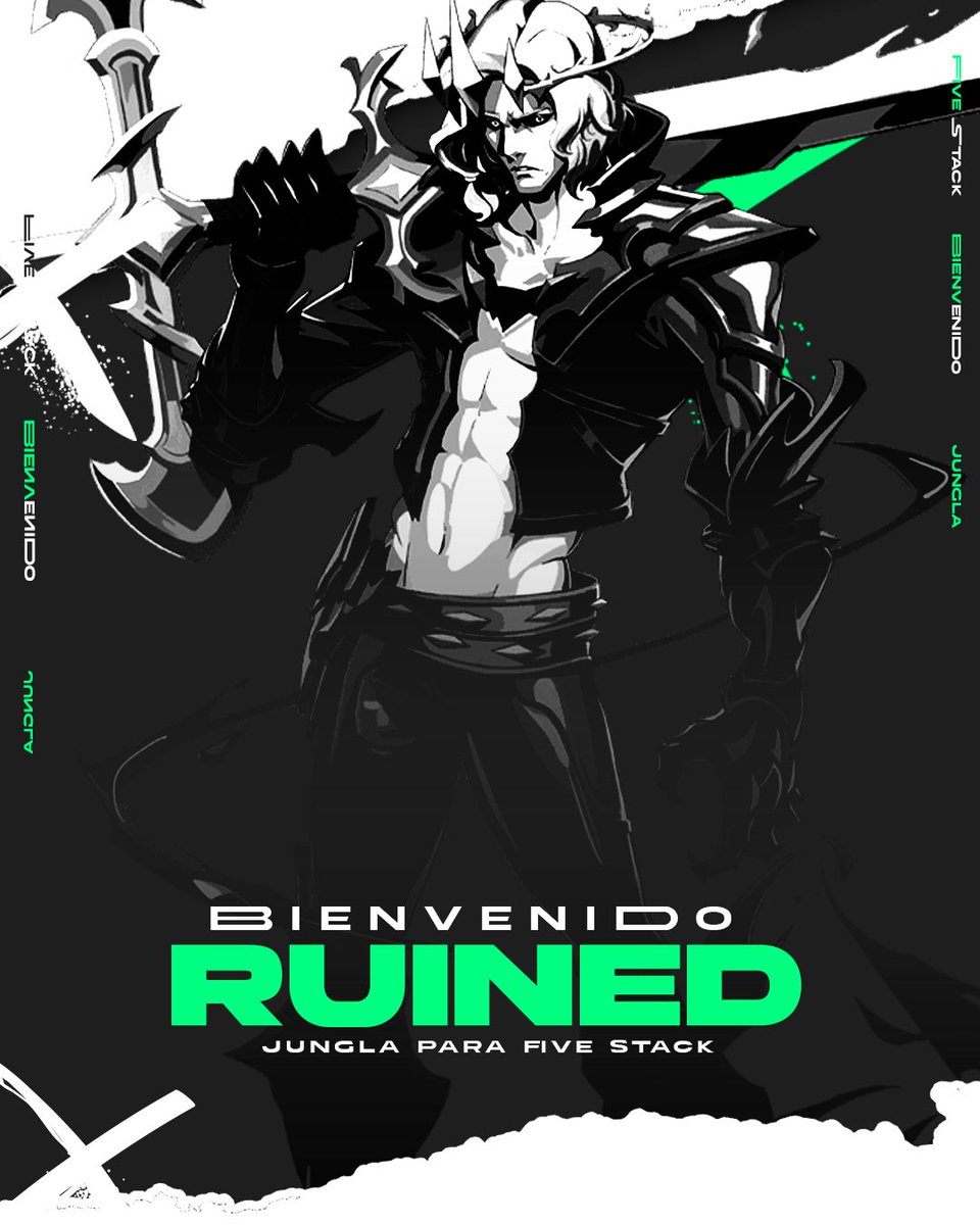 FiveStack_5's tweet photo. ¡Presentando a "𝙍𝙪𝙞𝙣𝙚𝙙 "! 🐉
El jungla imparable de FiveStack.
Ruined domina la selva con precisión, asegurando objetivos y poniendo presión en cada línea.
¡Prepárate para ver cómo toma el control de la Grieta del Invocador!
#FSKWON | #GOFSK | #VAMOSFSK https://t.co/qYgrSXZcFL