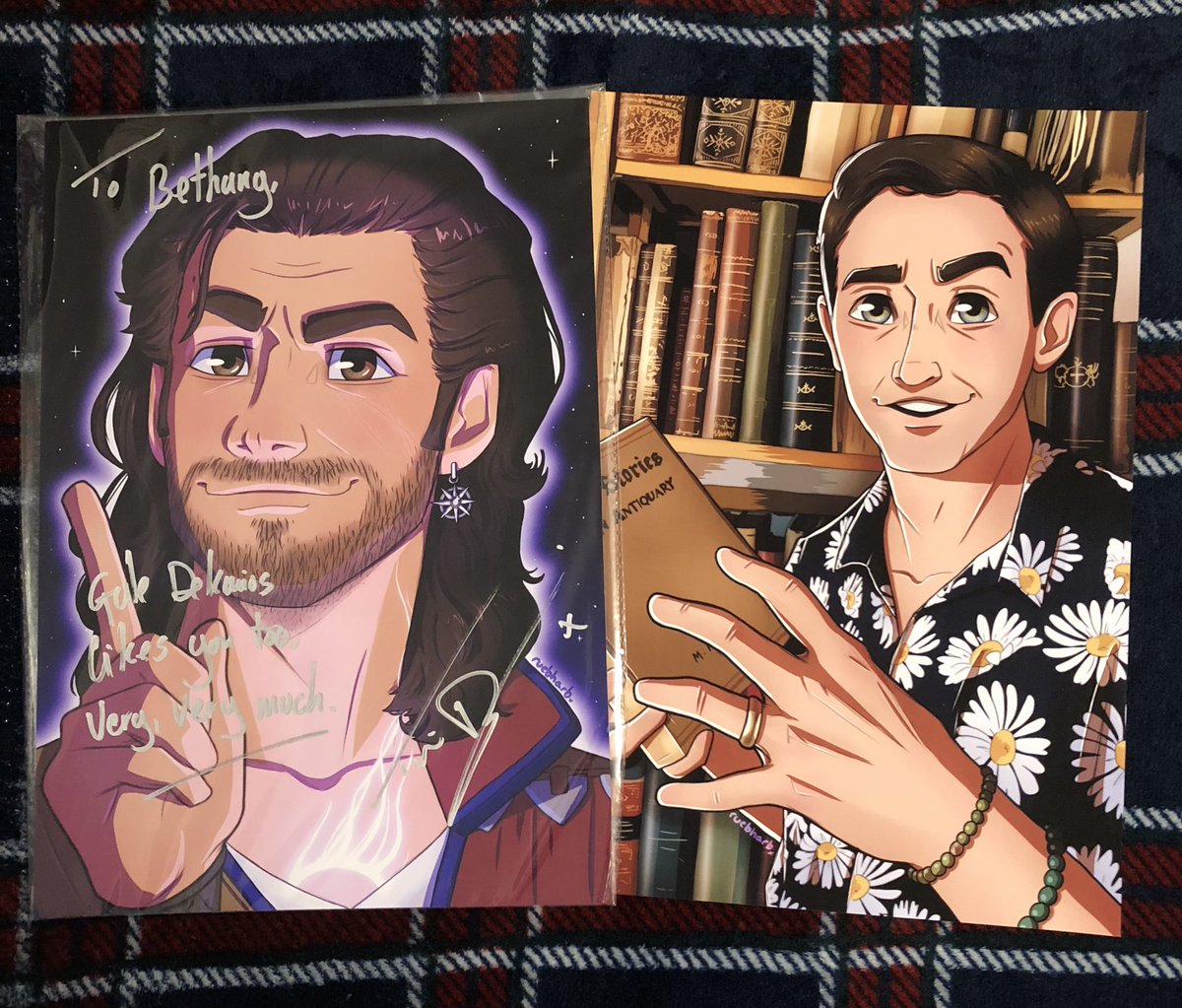 ruebharb's tweet photo. I got to meet the wonderful @TimDownie1 this weekend at MCM! I was very nervous, but he was so calm &amp; lovely that I instantly relaxed when we started talking. So happy he liked the fanart pieces I made for him! Looking forward to the next Shelfie Time &amp; Folklands episode! 😄💜 https://t.co/6UcmtnNBcl