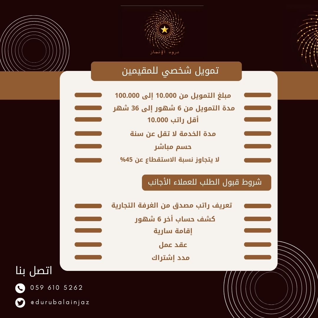 تمويل شخصي للمقيمين