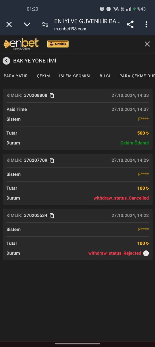 #EnBet

Vandal16 çekim için teşekkürler enbet 🙏