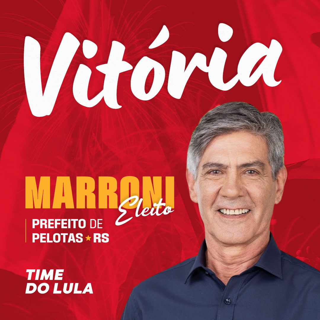 🚩 Vitória do #TimeDoLula em Pelotas (RS) com o prefeito Marroni (<a href="/fernandomarroni/">Fernando Marroni</a> )🌟