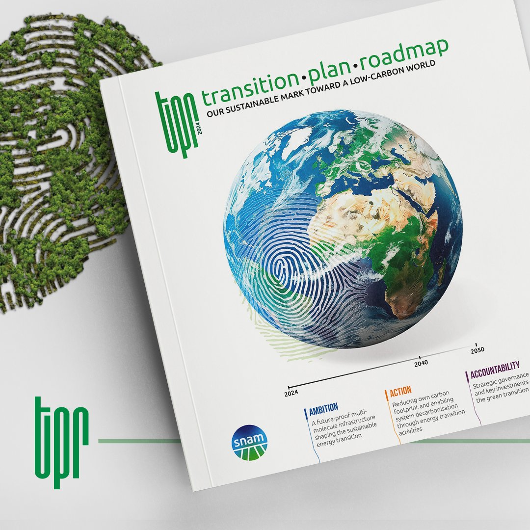 snam's tweet photo. Snam has launched its first comprehensive #TransitionPlan Roadmap, to clearly and systematically outline our strategy, targets, actions and resources to sustain a #transition towards a lower-carbon economy.
Download the document at https://t.co/4VcNfNw8ld https://t.co/wsWwM16baC