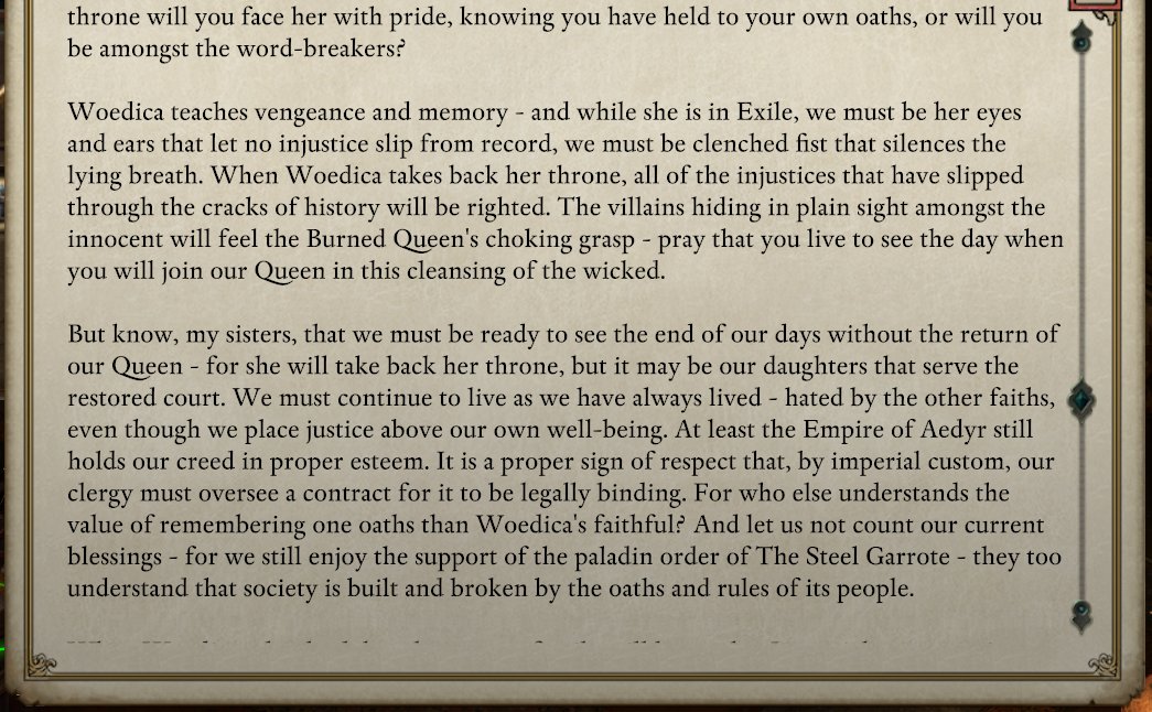 bratansov's tweet photo. Pillars gets so much right about gods &amp; religion: each a practical philosophy at its core.

If you're even remotely interested by good writing and world-building, read up &amp; enjoy.

#PillarsOfEternity2 
#loredump 
#pcgaming https://t.co/ux36gcVnFv