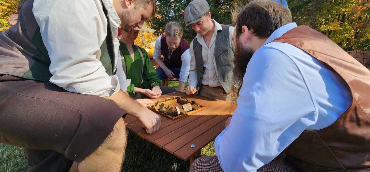 SpongeyAstro's tweet photo. Fall Hobbit Gathering 2024

This was our first time to the Hobbit Gathering.  We played tavern games, learned to dance many Hobbit dances, played moss ball (a Shire original), had afternoon tea, supper, and connected with old friends.  We felt worlds away.  The day was a perfect beautiful fall day.

I want to go back.  Next time I'll be even better at learning the dances.  It is foretold 🔮

Included pictures of the quick Shire pumpkin I painted with their crafts.

Go, Team Potatoes! 🥔 Boo, Team Shneedles! 👹