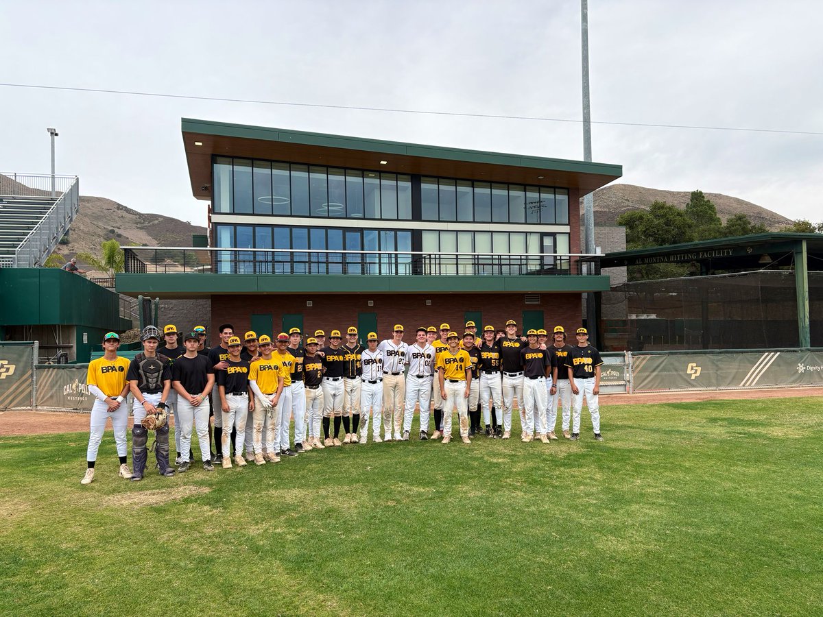 BPA Baseball (@bpatravelball) on Twitter photo A special thank you to Coach Lee and <a href="/CalPolyBSB/">Cal Poly Baseball</a> for having us out today! 🤩🔥
#BPACollegeTour
#BPAWay A special thank you to Coach Lee and <a href="/CalPolyBSB/">Cal Poly Baseball</a> for having us out today! 🤩🔥
#BPACollegeTour
#BPAWay
