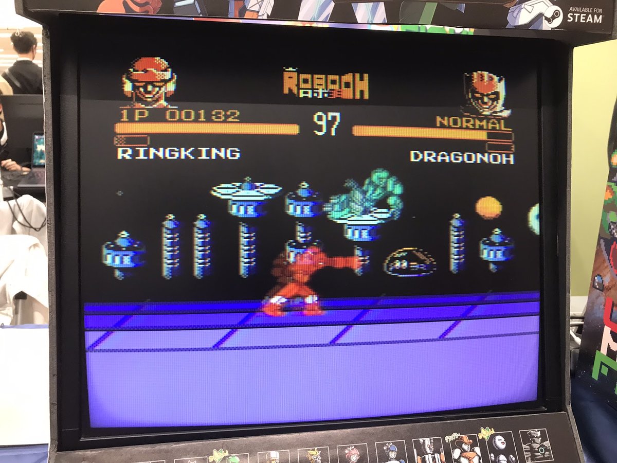 gamespark's tweet photo. 『ROBO OH』で思い出せ！ファミコン時代の子供の頃こそロボバトルがすさまじく熱かったことを。【東京ゲームダンジョン6】
https://t.co/9lKZbE9GxP https://t.co/H3JbQEKyfA