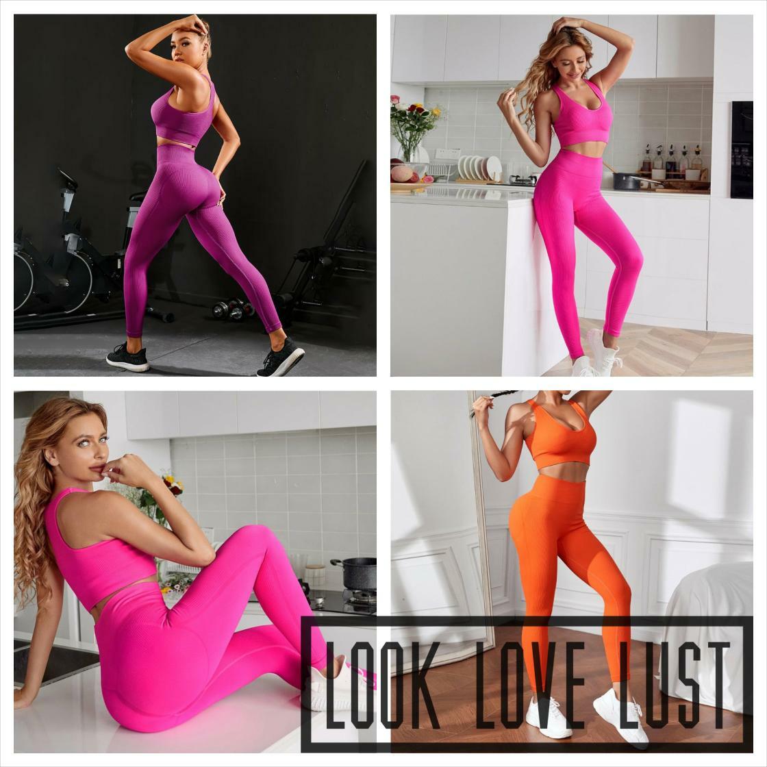 looklovelust's tweet image. Wow picks! Yoga Outfit Set with Seamless Crop Tank and Ribbed Leggings at $37.99 at bit.ly/3UjJWZY Choose your wows. 🐕 #outfitpost #fashionstylist