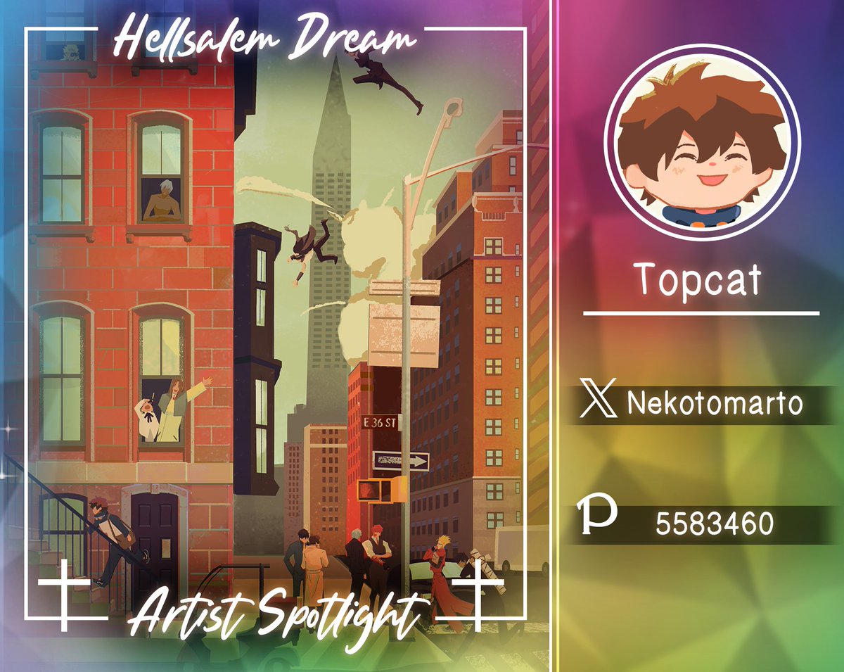HellsalemDream's tweet photo. 【 Hellsalem Dream 】
◤◢◤◢◤◢◤◢◤◢◤◢◤◢◤◢
ARTIST SPOTLIGHT / アーティスト・スポットライト

Introducing our next artist
次のアーティストの紹介
@Nekotomarto https://t.co/QrP2NvG3Bg