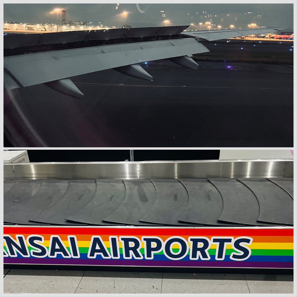 meg_qzac's tweet photo. バゲージクレーム✈️
全ての荷物がピックアップしやすいように、グライドを下にトップハンドルを外側にして流れてくる
ボディを下にしているものにはフラジールタグ
これが世界的標準ではないのは承知

乗客には見えないところで働いている空港スタッフの丁寧な仕事に誇りを感じてリスペクトしかない✨ https://t.co/xOcabJztkL
