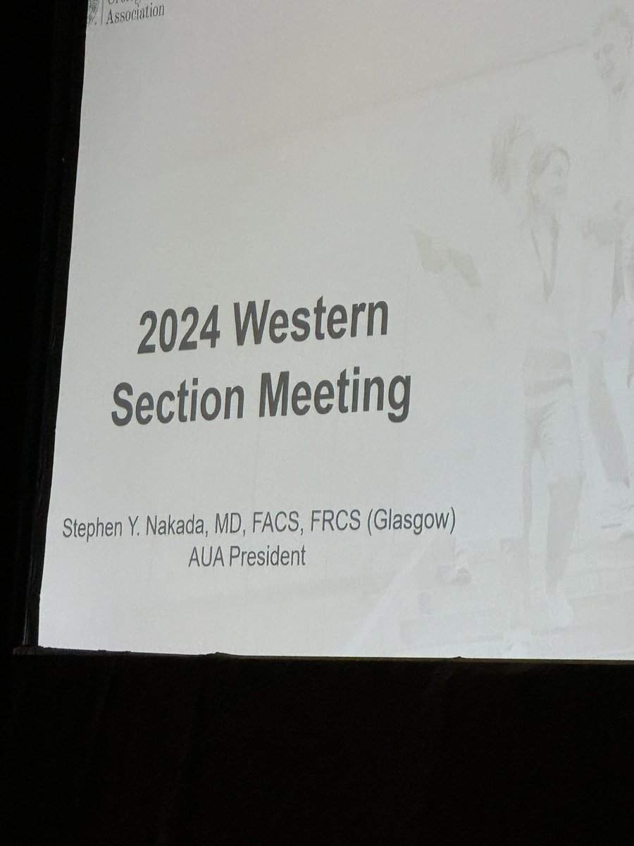 JasonJamesonMD's tweet photo. Thanks to @NakadaSteve, current President @AmerUrological , addressing the #wsaua24!  We are celebrating the 100th year anniversary of the @auawest ! https://t.co/XQtxxeYz4D