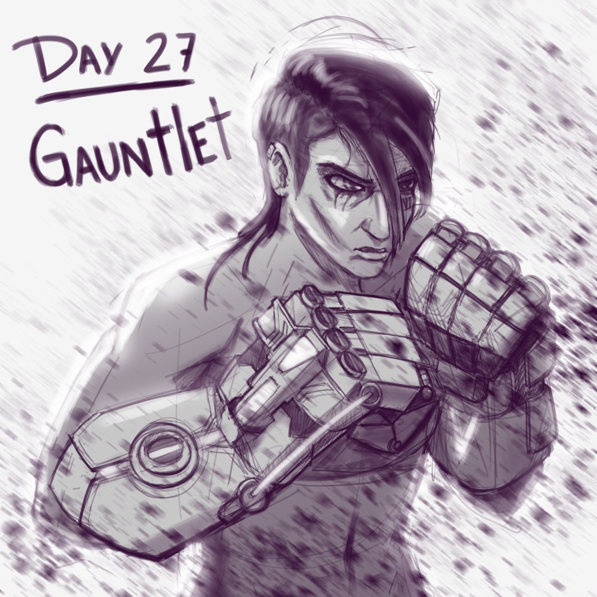 Day 27 of #arctober : Gauntlet
.
.
.
.
#artshare #artmoots #jinx #vi  #arcane  #arcaneart #digitalart #FUF #arcaneseason2  #artoftheday #moots #fyp #viktor