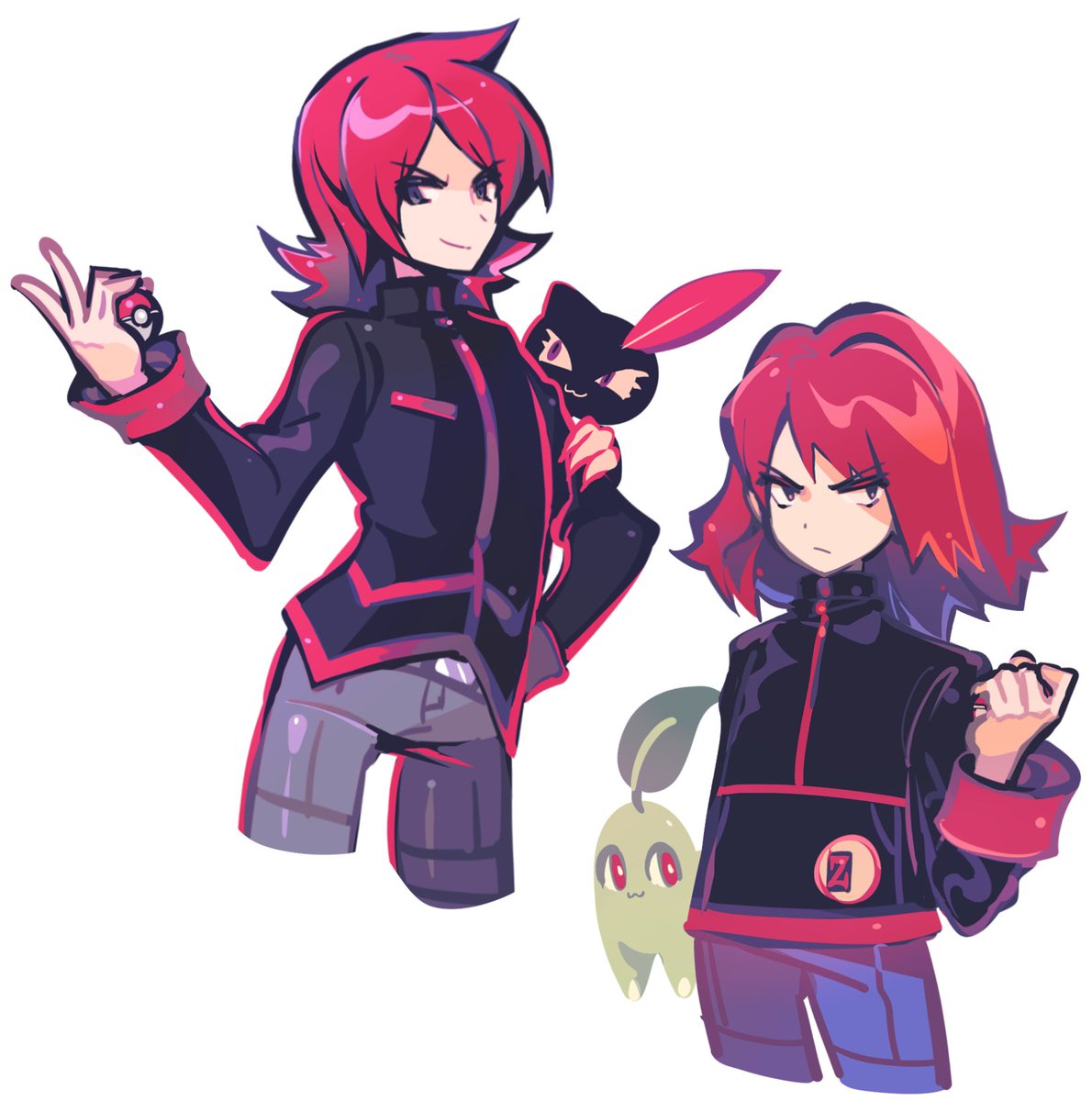 pokespe, hgss &amp; gsc silver ... was gonna also draw the generations one and then just didnt 💔