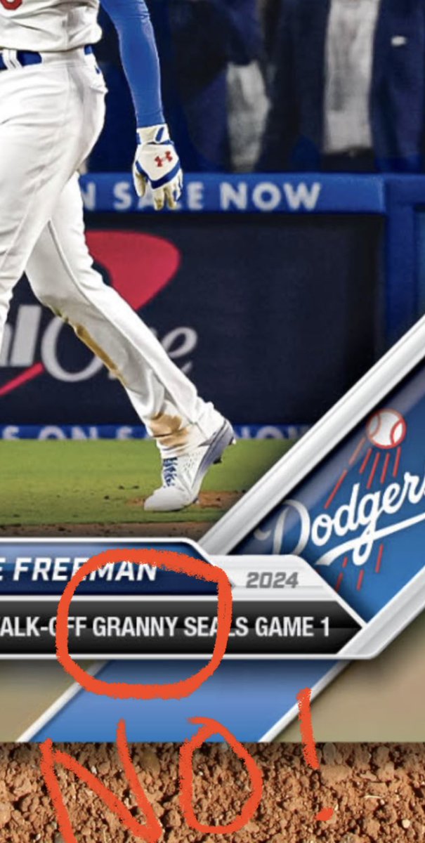 Hey @topps, it was a grand slam. It was not a Granny nor a Salami.  Respect the game!  After all, it is the only reason you exist in the first place.  #thehobby #grumpyoldcardfarts