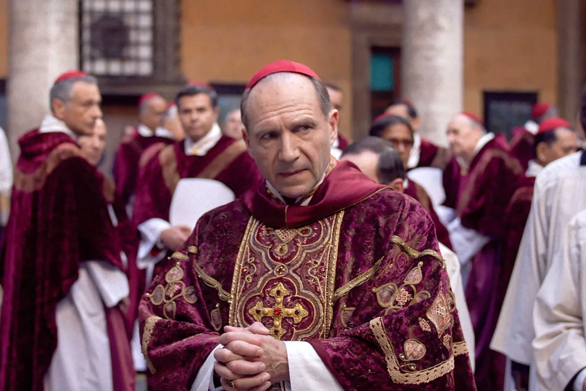 OliviaACleary's tweet photo. @EmiliaPerezFilm @selenagomez @NetflixUK @zoesaldana #Conclave is as gripping as you’ve heard. I’m generally not a fan of the early Oscars talk, but I wouldn’t be at all surprised if Ralph Fiennes walks away with one for this. Who knew a thriller about the next Pope being selected could be so riveting?! #LFF https://t.co/7Wp7tVCFBE