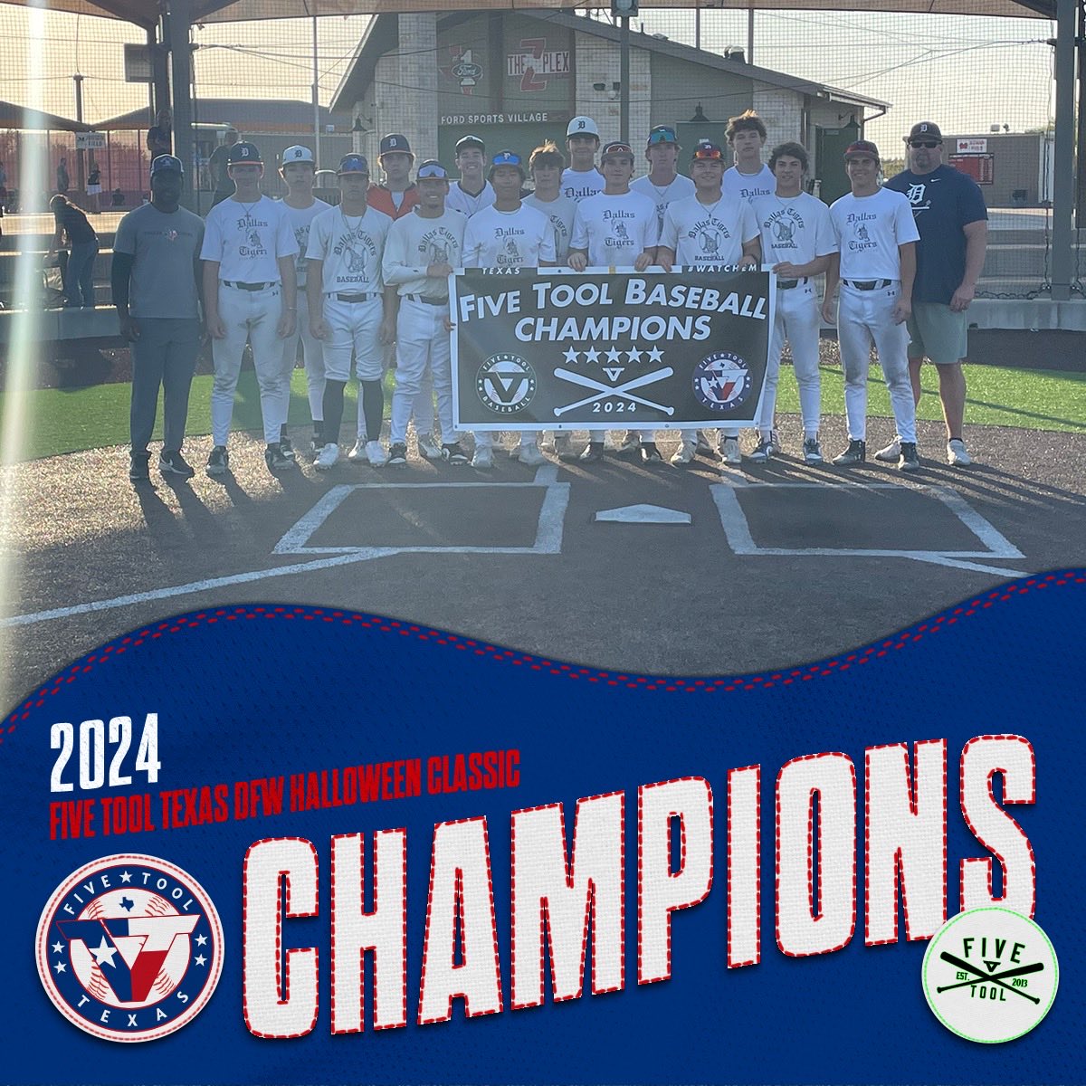 ✭Five Tool Texas✭ (@fivetooltexas) on Twitter photo 🏆CHAMPIONS🏆
Congrats to <a href="/DTigerBaseball/">Dallas Tigers</a> MidCities Clay 2026 on winning the 17U <a href="/FiveTool/">Five Tool Baseball</a> Texas DFW Halloween Classic!
#WatchEm 🏆CHAMPIONS🏆
Congrats to <a href="/DTigerBaseball/">Dallas Tigers</a> MidCities Clay 2026 on winning the 17U <a href="/FiveTool/">Five Tool Baseball</a> Texas DFW Halloween Classic!
#WatchEm