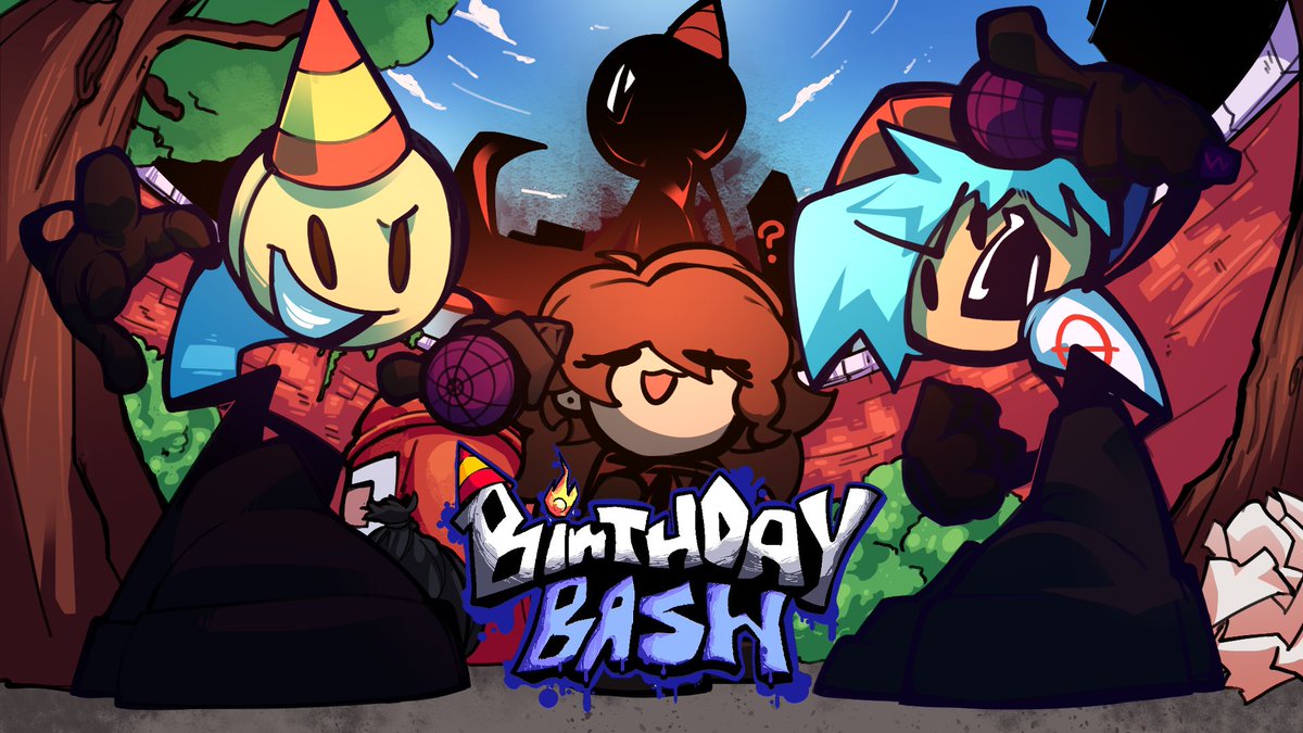 BirthdayBashMod's tweet photo. #FridayNigthFunkin #fnfmod #fnfmods #fridaynightfunkinmod #FridayNightFunkin 
Birthday bash V1 FINALLY releases!
Enjoy what we had made, it's amazing and COOL

Thumbnail by @desikobutreal 

Gameplay: https://t.co/alwjIXbVqm

Gamebanana: https://t.co/fPFmdm75DZ https://t.co/CoFobjBxE1