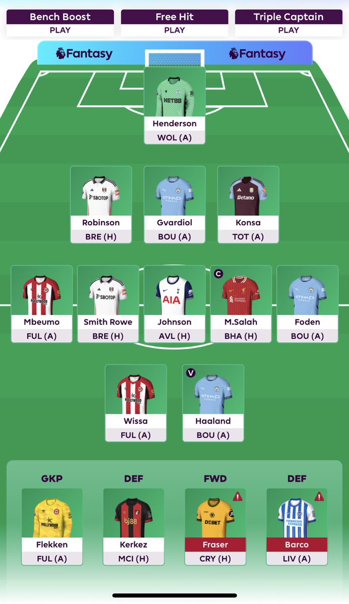 AntoumanJ's tweet photo. @Sarah94x @thefplbois What’s your transfer advise going into GW 10… 1 FT https://t.co/cKPksNop03
