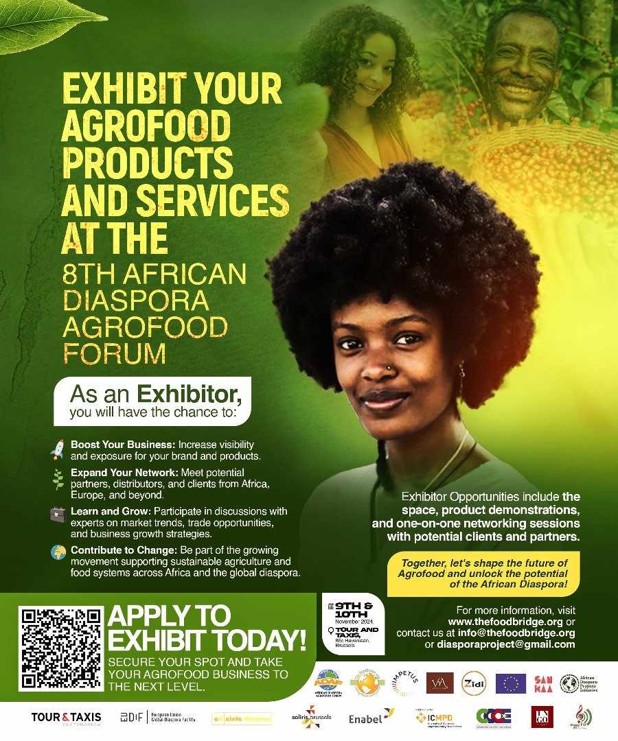 if you are a young African Diaspora Agrofood entrepreneur that wants to test your new product or pitch your business ideas before angel investors, we have a special offer for you at ADAF24. Email diasporaprojet@gmail.com or info@thefoodbridge.org