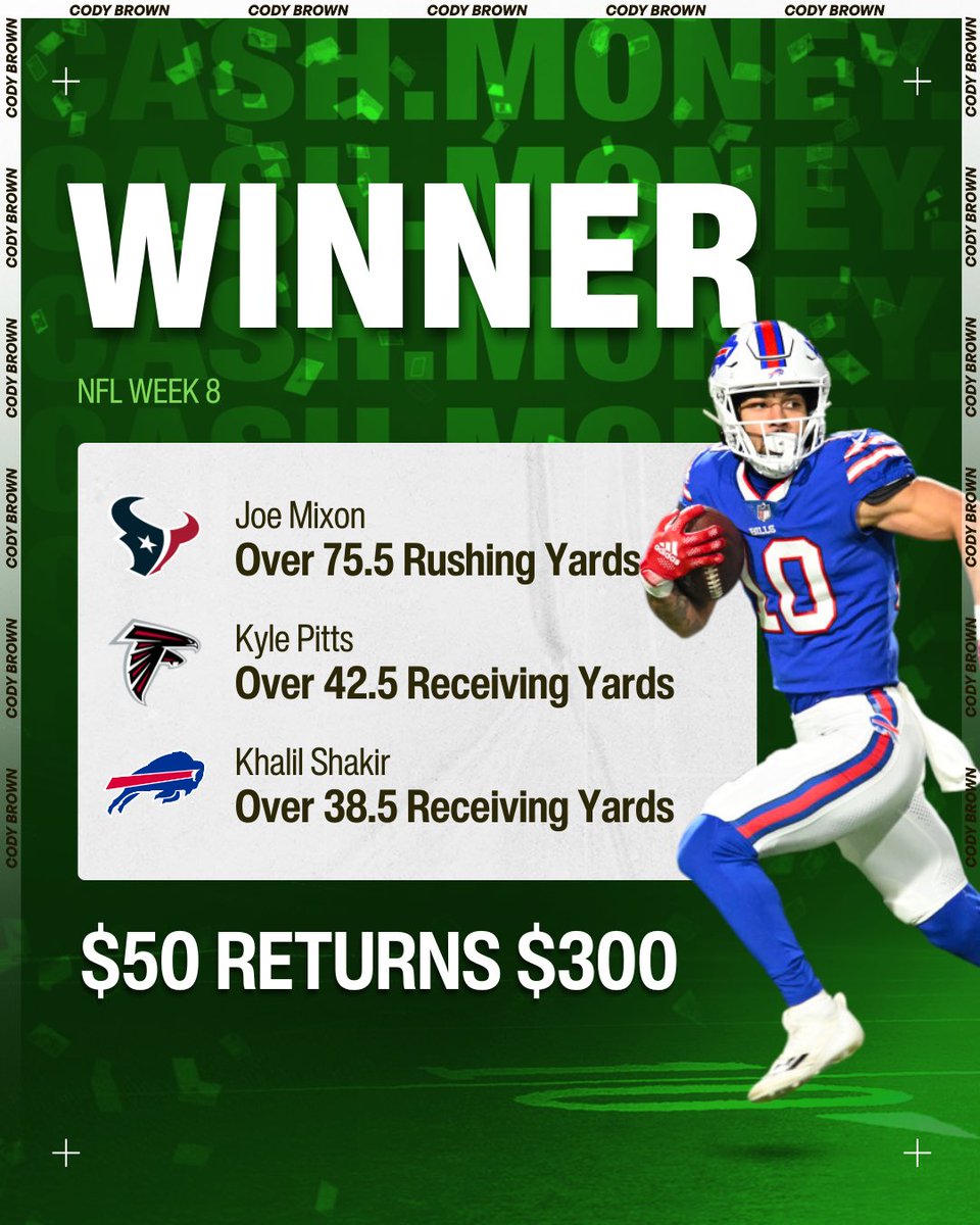 Cody Brown Bets tweet media