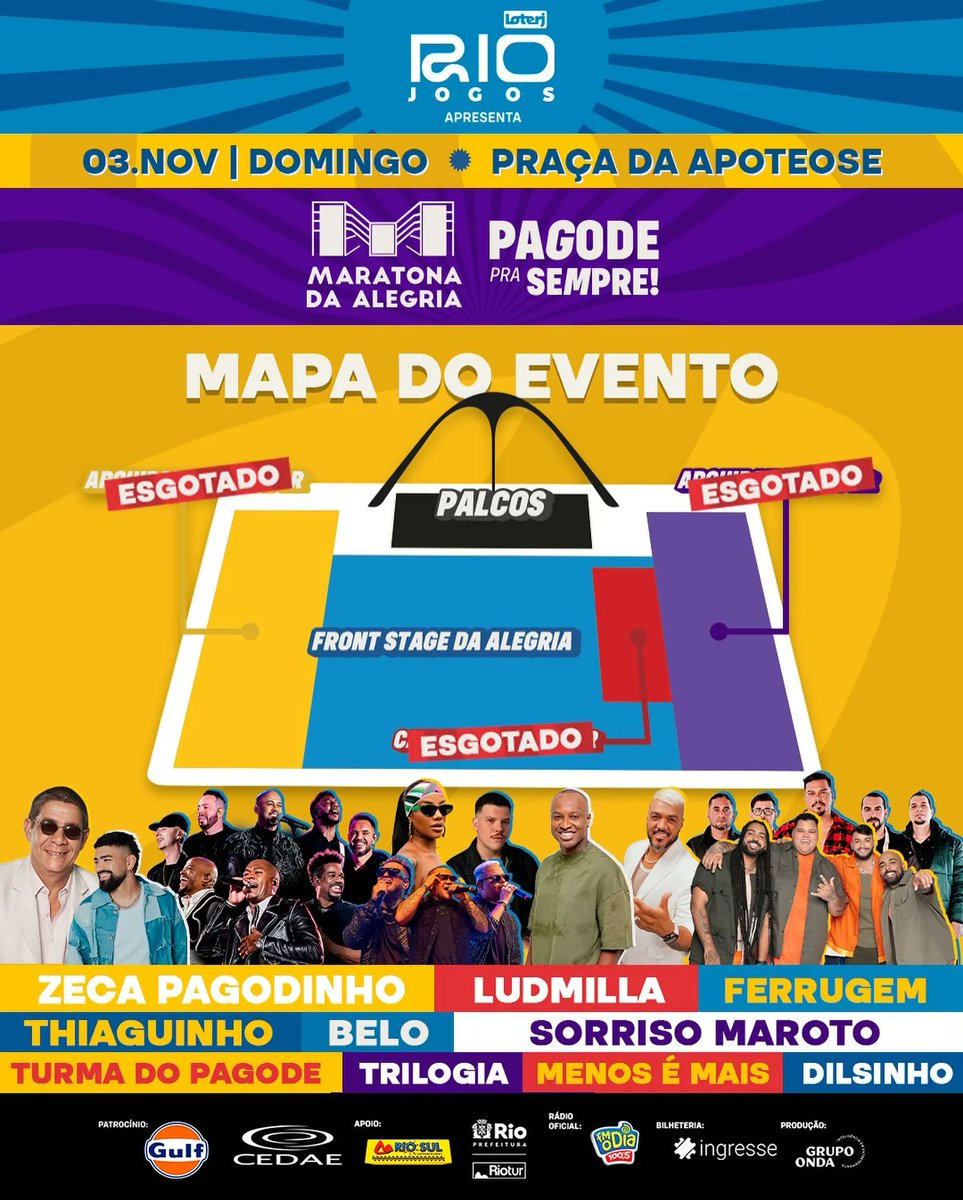 apetersonofc's tweet photo. Uma semana pra Maratona da Alegria. Já garantiu seu ingresso? Evento com várias atrações da alta na cena do pagode e samba. Nomes esse como Zega Pagodinho, Belo, Ludmilla, Sorriso Maroto, Dilsinho e muito mais...
ÚLTIMOS INGRESSOS FRONT COM DESCONTO: 👇🏽
https://t.co/NYe7VsPCDc https://t.co/v0dyZf1w1X