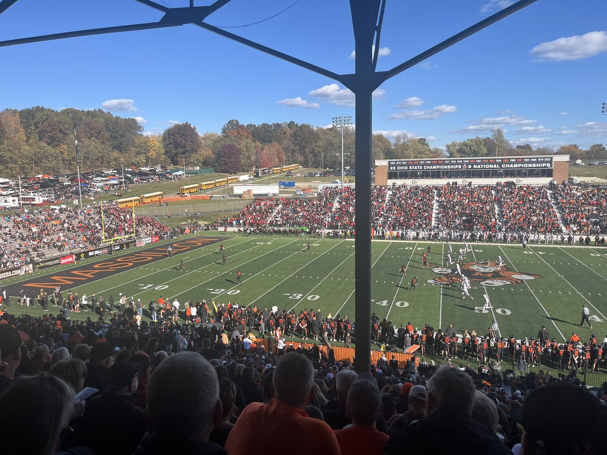 Beautiful day for the Massillon vs McKinley game yesterday for their 135th meeting.  Tigers won 16-7!