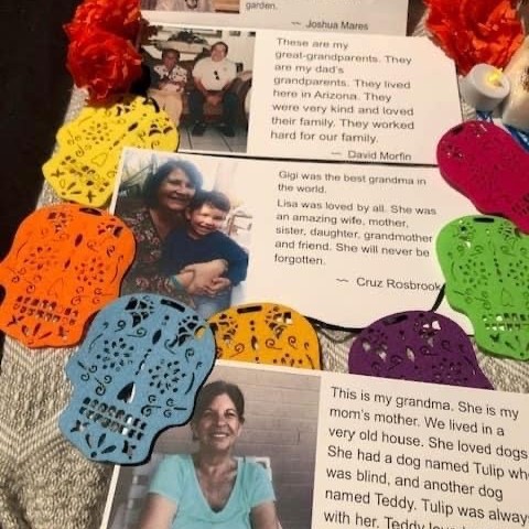 ChandlerUnified's tweet image. Andersen Elementary 5th-graders participated in a Dia De Los Muertos project with an artist-in-residence. They created picture frames &amp;amp; sugar skulls and submitted a proposal for an altar at Mesa’s Dia De Los Muertos event. They won 2nd! 🥈 #WeAreChandlerUnified #GlobalCitizens
