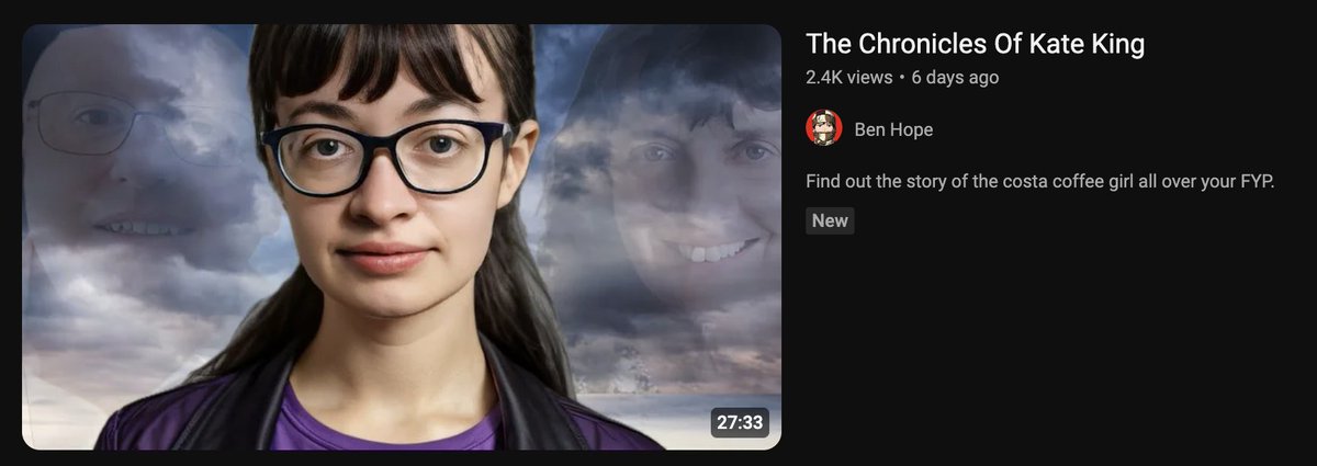 Why has someone made a 30 minute documentary on Kate King? Channel 5 is shaking