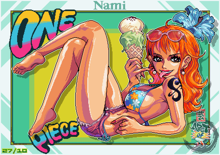 krillmaster6971's tweet image. Occasional Pixels #10: Nami 🍊
maybe i'll do some alts in the future
#ONEPIECE #pixelart #anime