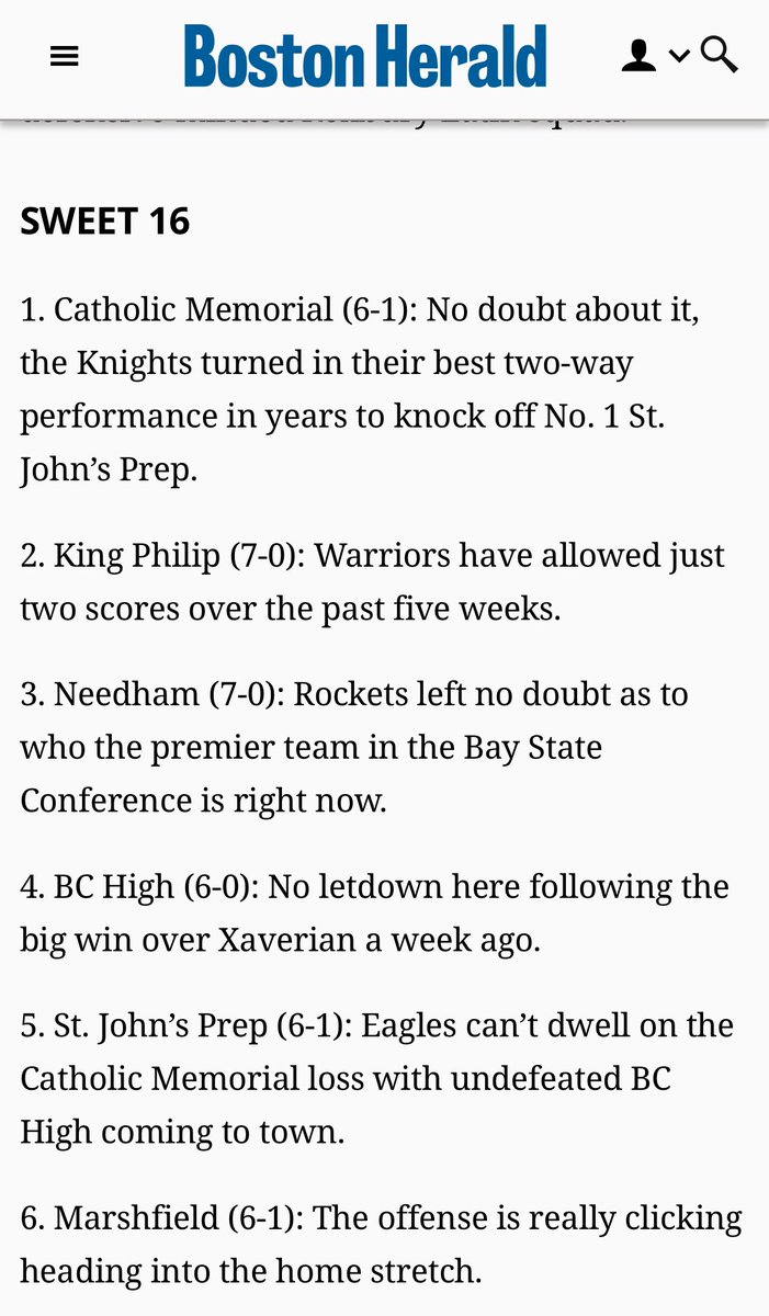 King Philip Football tweet media