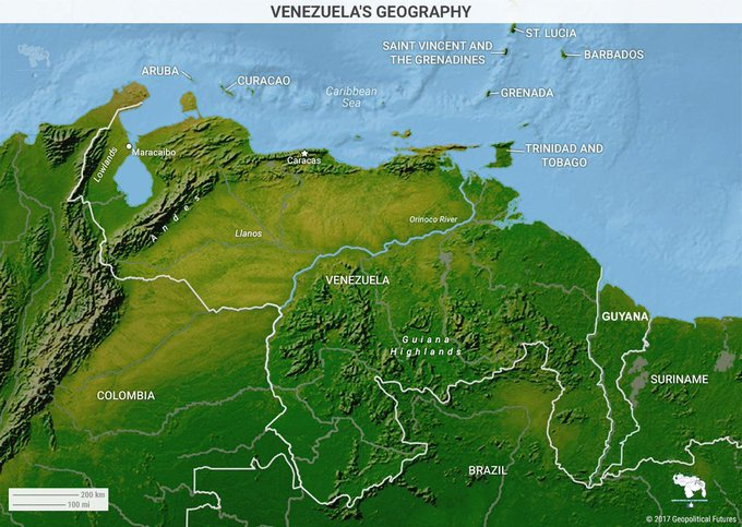 El esplendor en la geografía de la República Bolivariana de Venezuela #30Nov  

1.075.987 km2 con sus verdaderas fronteras al Este de la Nación

Comparte. descarga. que el Mundo se entere que #EsequiboEsVenezuela y #TigriIsVanSuriname #Mimapa
