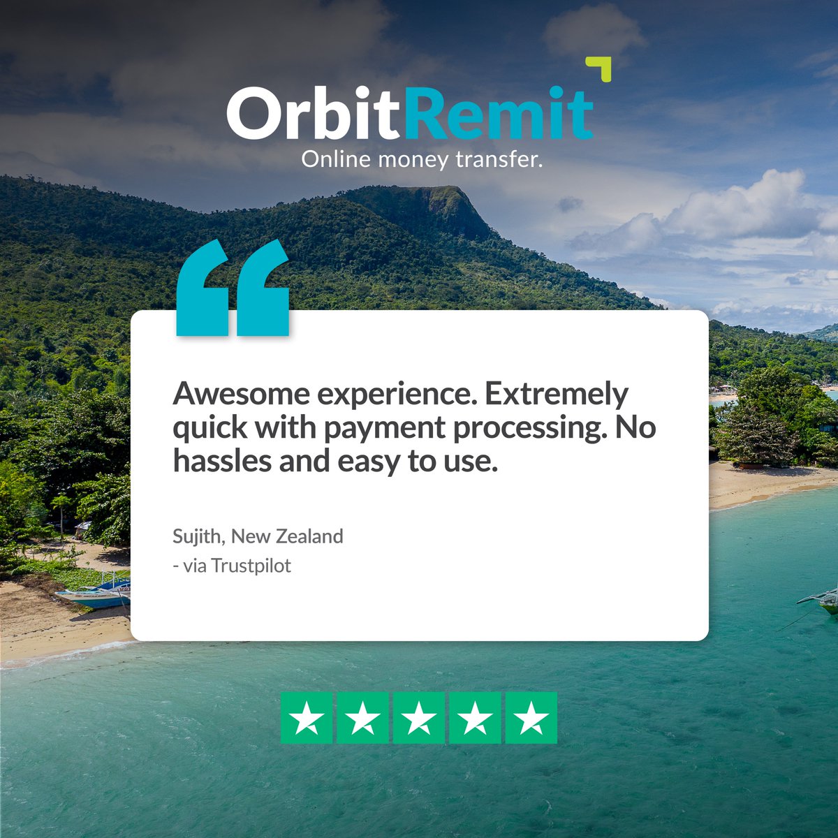 We are always proud to make your transfers simple and stress-free, so you can focus on what matters most. Thanks for trusting us! 💙