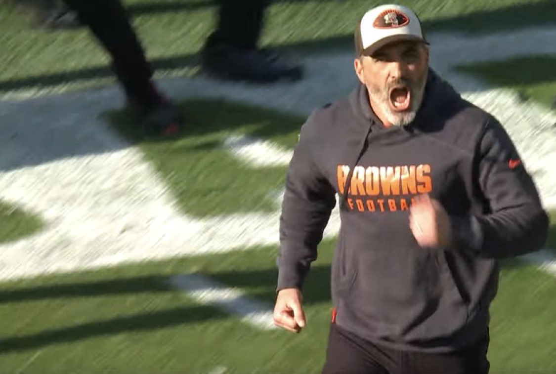 Haven’t seen Kevin Stefanski this happy since Joe Flacco.