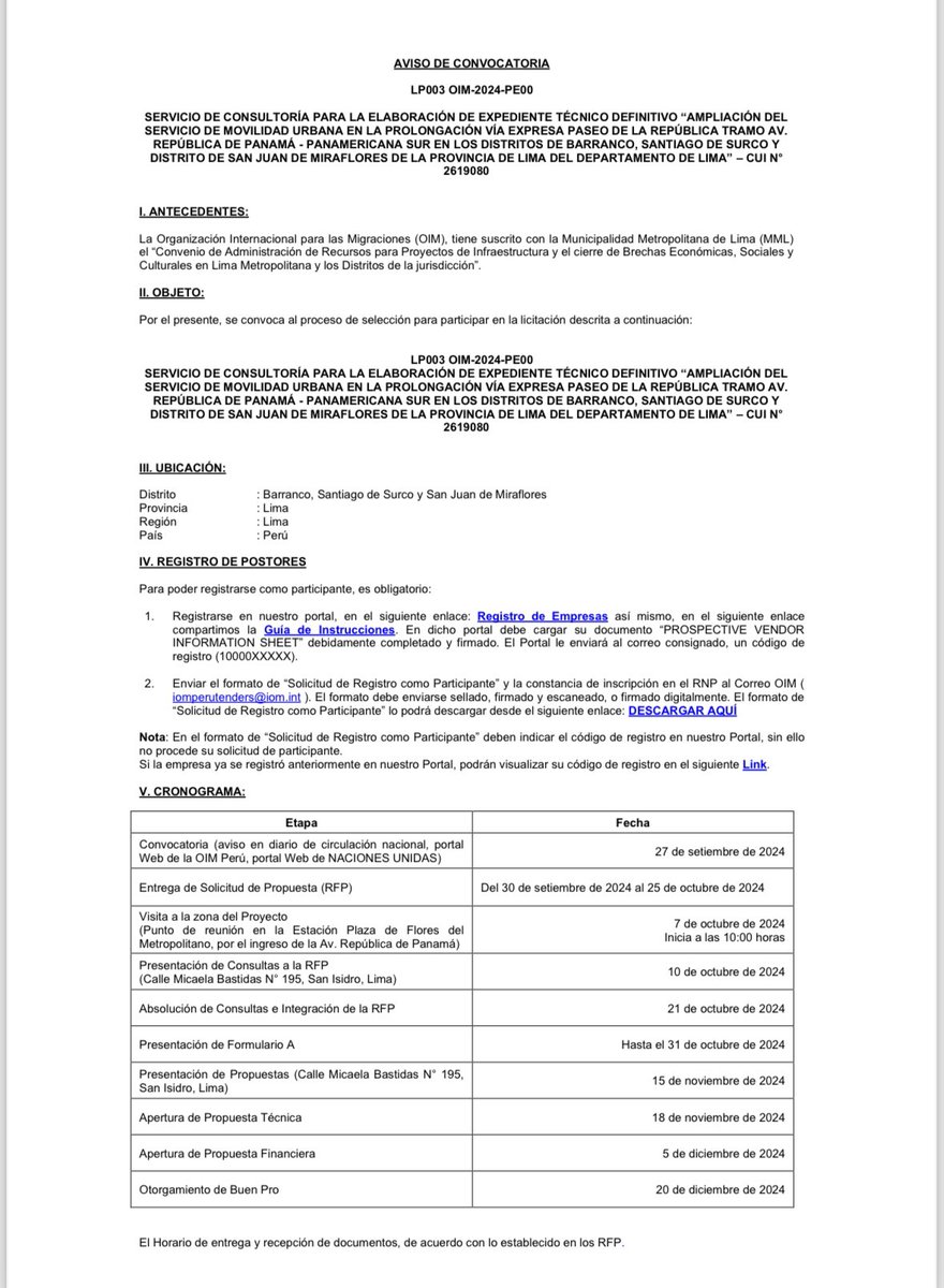 Carlos_Bruce's tweet photo. De acuerdo con estos documentos recién se va a otorgar la buena pro para la empresa que elaborará el expediente técnico de la obra de prolongación de la vía expresa el 20 de diciembre de este año!!! https://t.co/S590nTJWEI