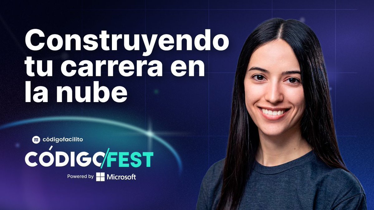 ☁️ ¿Interesado en el Cloud? Alejandra Bricio, <a href="/alebricio/">Alejandra Bricio 👩🏻‍💻🇲🇽</a>, te guía en el mundo del Cloud: los primeros pasos, retos y oportunidades en Cloud Computing.

🌐 Revive su charla del Código Fest youtube.com/watch?v=k5TSYZ…
