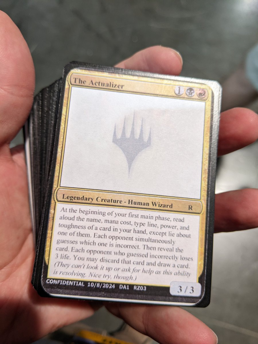 Played in the 2HG Unknown Event with <a href="/tobyelliott/">tobyelliott</a>! We lied to a lot of players and went 3-0 (The Actualizer told us to.) #mcvegas #wotcstaff