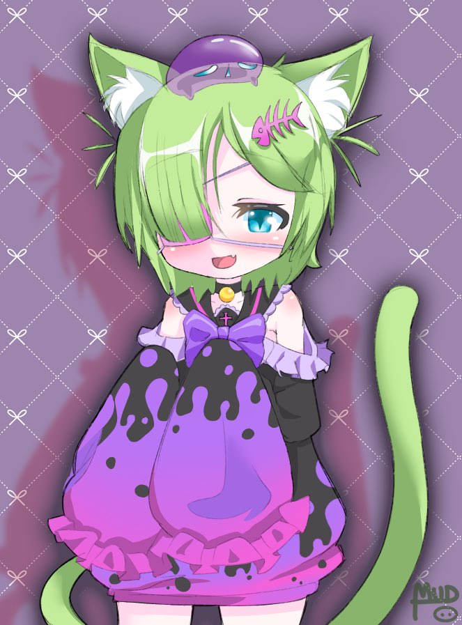 buchi_snoochi's tweet photo. Gift art for a cute person! Vtuber Victim #2 of this months surprises! I love their design and getting to color green hair🟢🍏🧩🧪💚 I hope you enjoy!!

@shiryoyuki https://t.co/BJlFp3bMIe