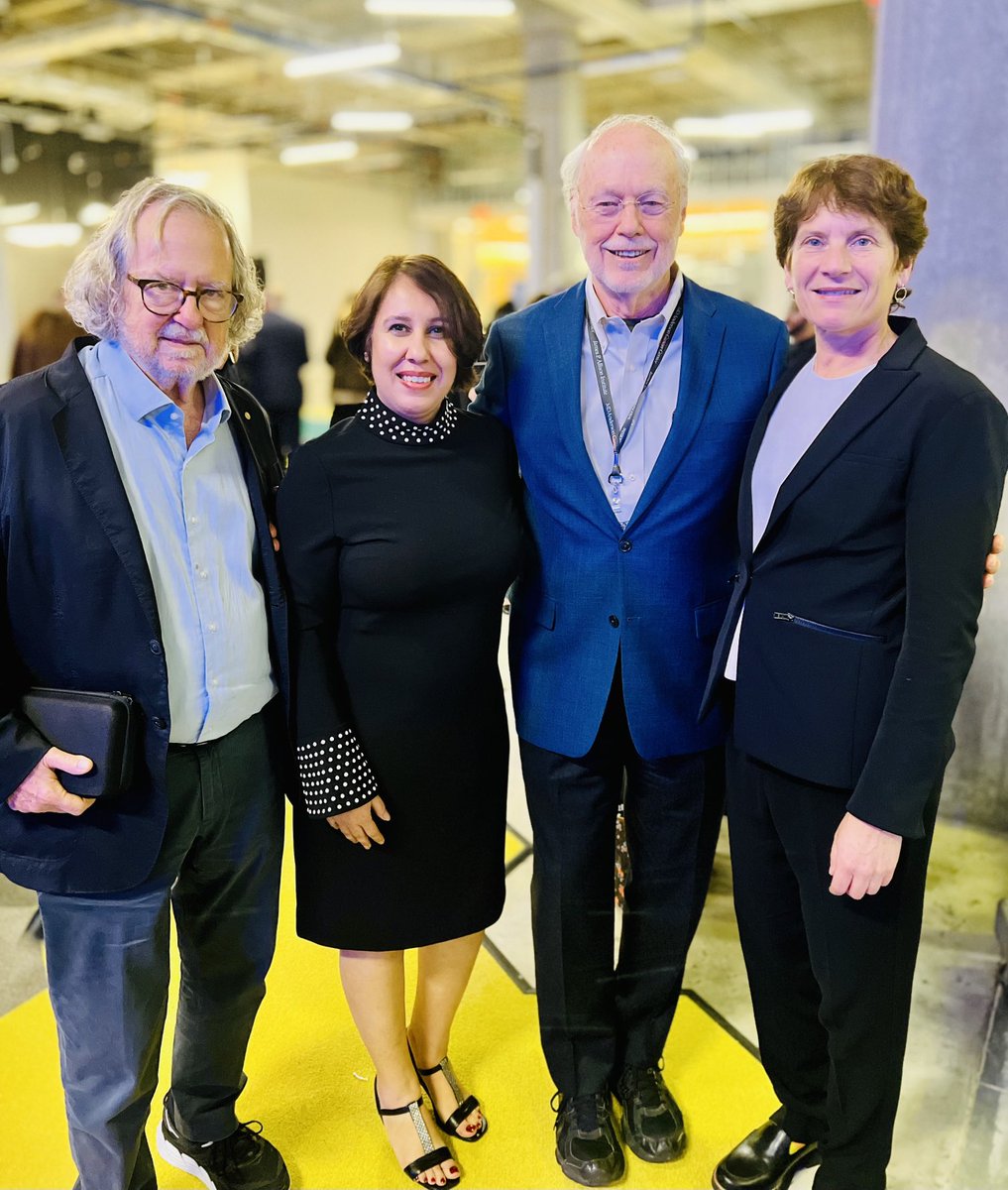 SGoswamiMDPhD's tweet image. My phone reminded me of this photo today. Truly a memorable moment to stand along with three Nobel laureates and getting to present my research in the same platform. @JimAllisonPhD @CarolynBertozzi &Phil Sharp. Thank you @PamSharmaMDPhD for the capture ❤️