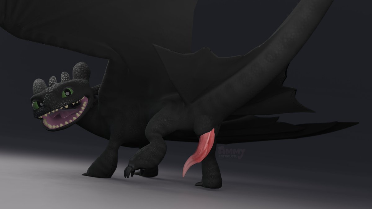 Maybe it's time for a little time down on the ground, what do you think?  

This was my first ever render that I just did today with the help of a friend to instruct me on model edits.  

(This is a sentient night fury, not a feral animal.)